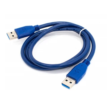 Thunder MCS-77 (USB-A papa - USB-A papa) Töltő / Adatkábel, USB3.0, kék (1m)