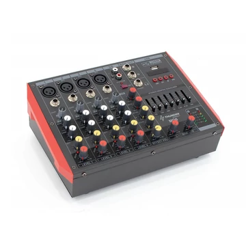 Thunder MQ6 2x300W, 6 csatornás keverőerősítő + Bluetooth