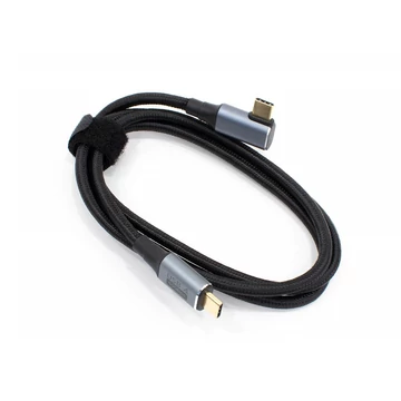 Thunder UCP-10 (USB-C - USB-C) könyökcsatlakozó, USB4, 8K@60Hz 100W Gyorstöltő (1m)