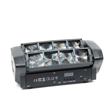 Thunder ZZD-08, 8x3W LED Spider fényeffekt, robotlámpa, DMX és hangvezérlés