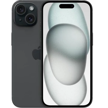 Apple iPhone 15 128GB fekete (black) kártyafüggetlen okostelefon