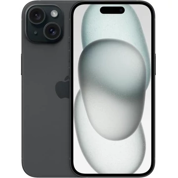 Apple iPhone 15 256GB fekete (black) kártyafüggetlen okostelefon