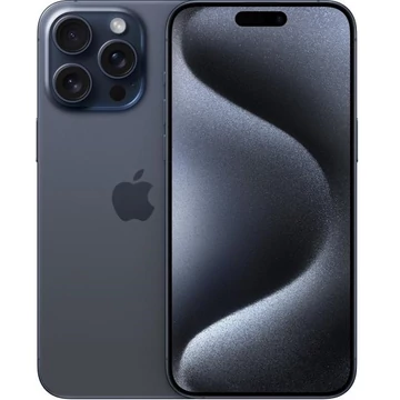 Apple iPhone 15 Pro Max 256GB kék titán (blue titanium) kártyafüggetlen okostelefon