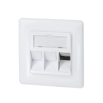 Logilink Keystone előlap 3 modulhoz, német típusú, fehér