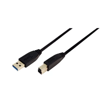 LogiLink USB 3.0 Csatlakozó kábel, 1 méter, fekete