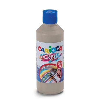 Acrylic 250ml-s akril festék ezüst színben - Carioca