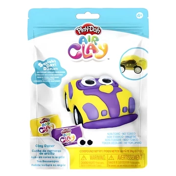 Play-Doh: Air Clay - Levegőre száradó gyurma szett - Versenyautó