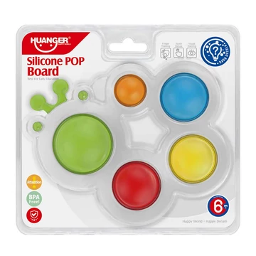 Happy World: Pop it! Nyugtató hernyó pajti készségfejlesztő bébijáték