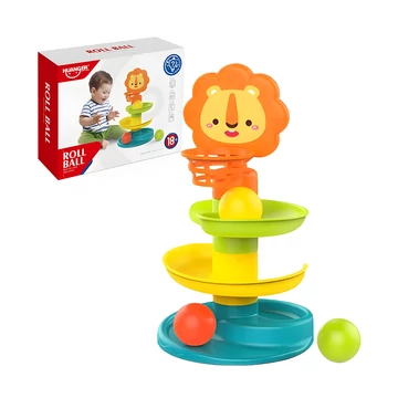 Happy World: Vidám oroszlános golyópálya 30cm