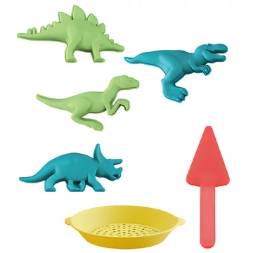 Dinoszauruszos homokozó szett szitával