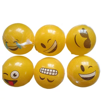 Emoji mintás gumilabda 23cm-es többféle változatban
