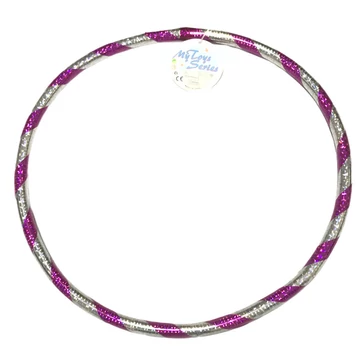 Hullahopp karika 37cm-es lila-ezüst színben
