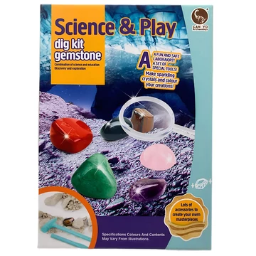 Science&Play: Drágakövek régész szett