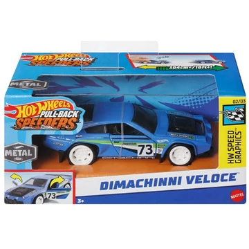 Hot Wheels: Pull-Back Speeders Dimachinni Veloce hátrahúzható fém kisautó modell
