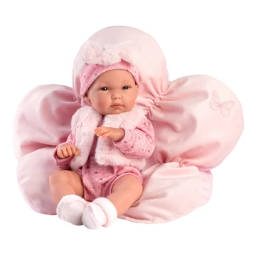 Llorens: Bimba 35cm-es baba virág alakú párnával
