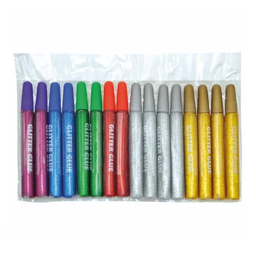 Csillám ragasztó csomag többféle színnel 16x13ml