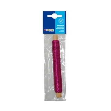 PlayBox: Fém kötöződrót pink színben 0,5mm 50m