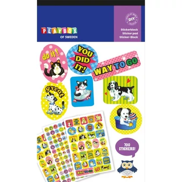 PlayBox: Kutyás és cicás matricák 700db-os