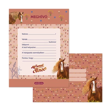Ars Una: My Sweet Horse 10 db-os meghívó szett borítékkal