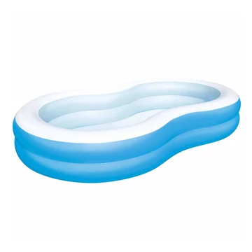 Bestway: Family Pool Lagoon családi ovális kétgyűrűs medence 262 x 157 x 46 cm