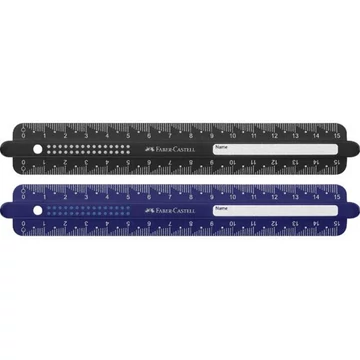 Faber-Castell: Pöttyös flexibilis vonalzó 15cm-es többféle színben