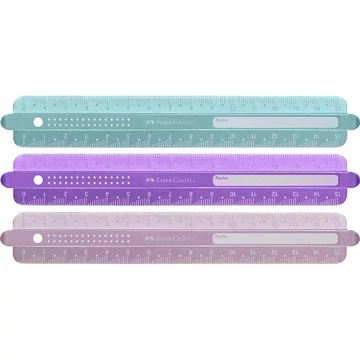 Faber-Castell: Sparkle flexibilis vonalzó 15cm-es többféle színben