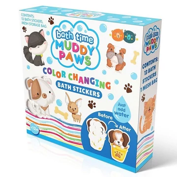 Buddy&Barney: Tapassz a csempére színváltós szett - Sáros tappancsok
