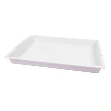 PlayBox: Műanyag fehér füles tálca 41x31cm