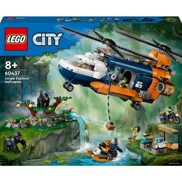 LEGO® City: Dzsungelkutató helikopter a bázison (60437)