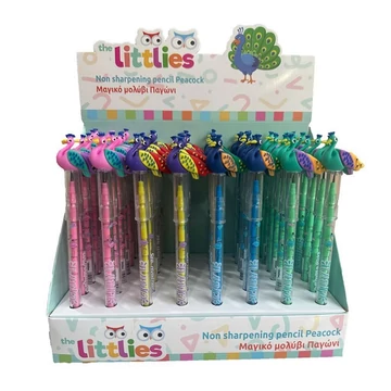 The Littlies: Pávás tolóbetétes ceruza többféle 1db