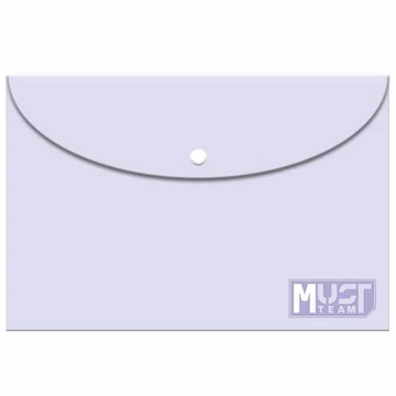 Luna: Pasztell lila színű műanyag irattartó mappa A/4-es méretben
