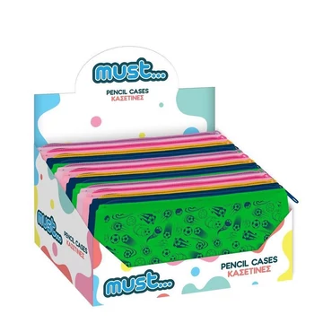 Must: Mintás szilikon tolltartó négyféle változatban 20x10cm