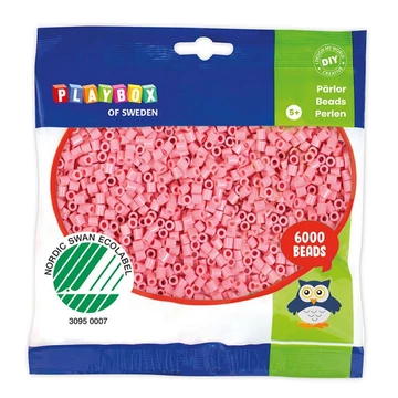 PlayBox: 5mm-es MIDI vasalható gyöngy 6000db-os pasztell pink színben