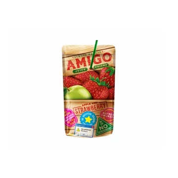 Amigo szívószálas alma&amp;eper üdítőital 200ml