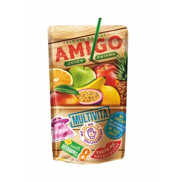 Amigo szívószálas multivitamin üdítőital 200ml