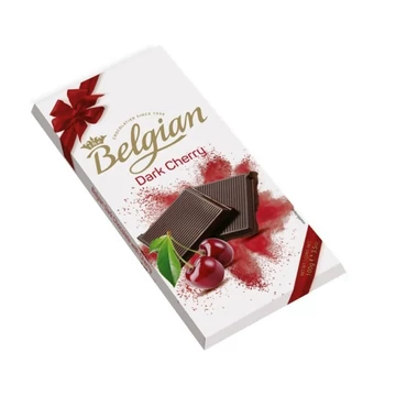 Belgian cseresznyés táblás étcsokoládé 100 g