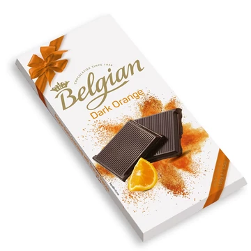Belgian narancsos étcsokoládé tábla 100g