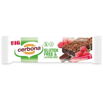 Cerbona Gluténmentes étcsoki-málnás müzliszelet 35g