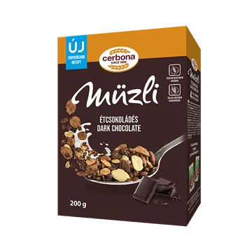 Cerbona étcsokoládés müzli 200g