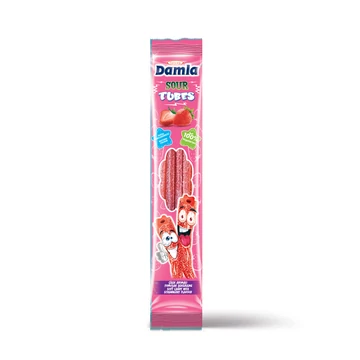 Damla Sour Tubes eper ízű gumicukor 35g