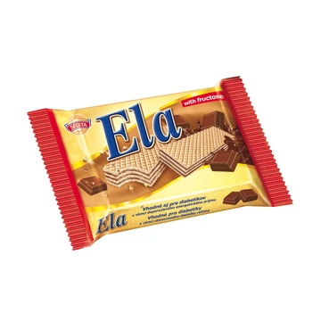 Ela kakaós krémmel töltött ostya fruktózzal 