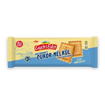 Győri édes keksz hozzáadott cukor nélkül 100g