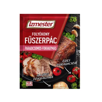 Ízmester folyékony paradicsomos-fokhagymás grill fűszerpác 80ml