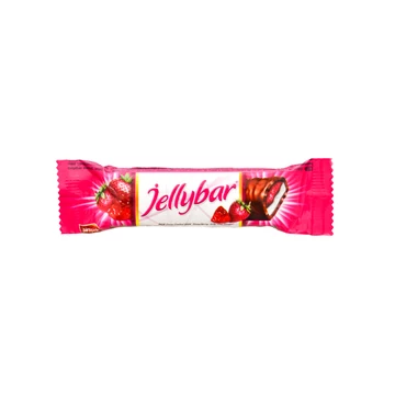 Jellybar eper ízű zselével töltött szelet 25g