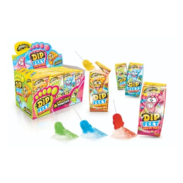 Johny Bee Dip Feet mártogatós nyalóka 48x9g