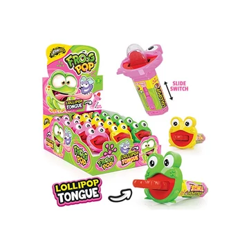 Johny Bee Frog Pop nyelv formájú nyalóka 12x10g