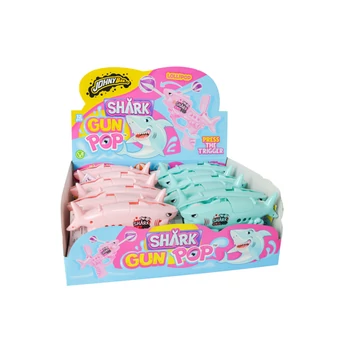 Johny Bee shark gun pop pisztoly és nyalóka 12x10g
