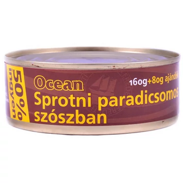 Ocean sprotni paradicsomos szószban 160g+80g