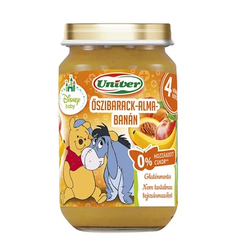 Univer bébidesszert őszíbarack-alma-banán 163g