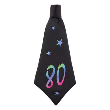80-as party évszámos nyakkendő 42x18cm